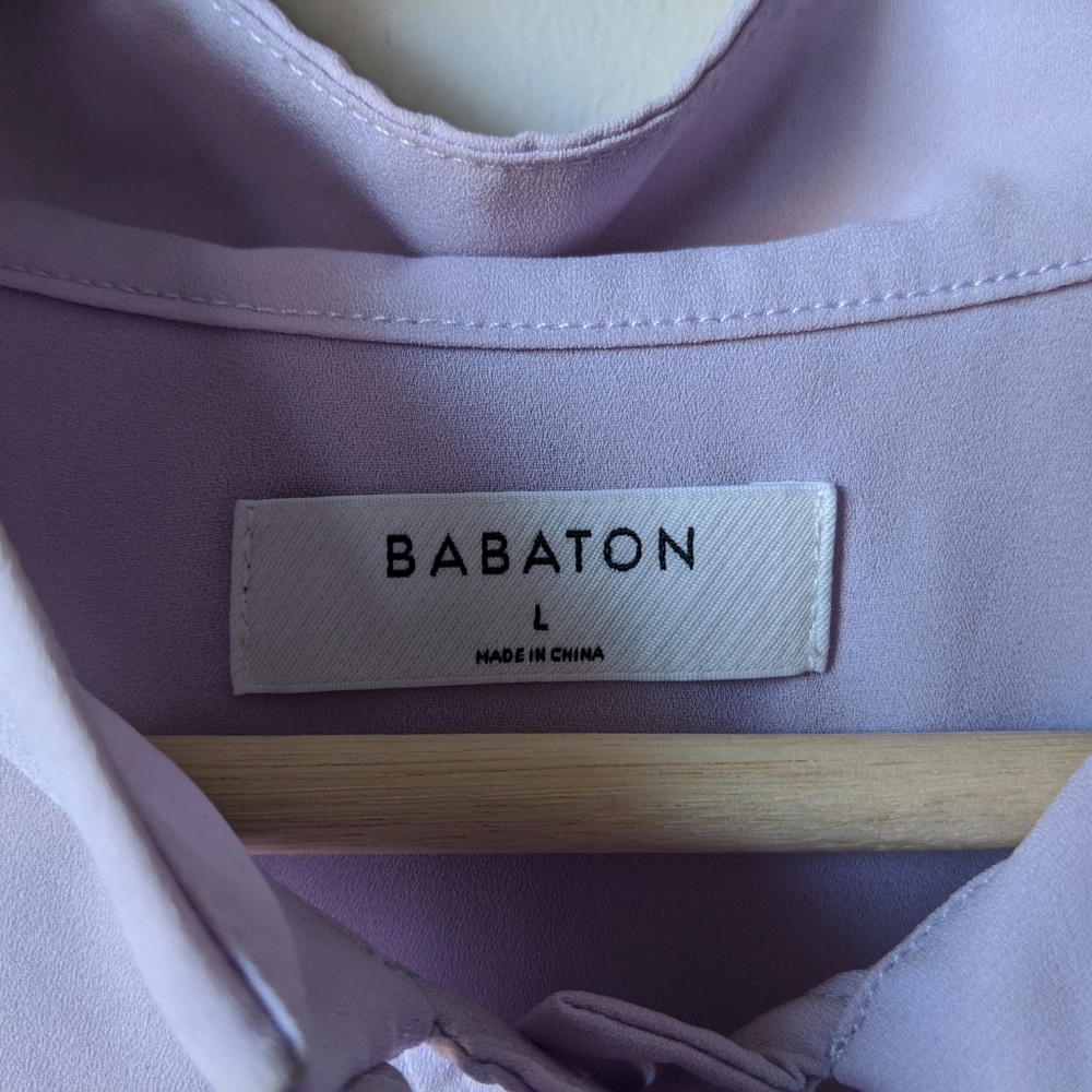 Aritzia Babaton Piero Blouse Pussy Bow Large - Picture 4 of 6